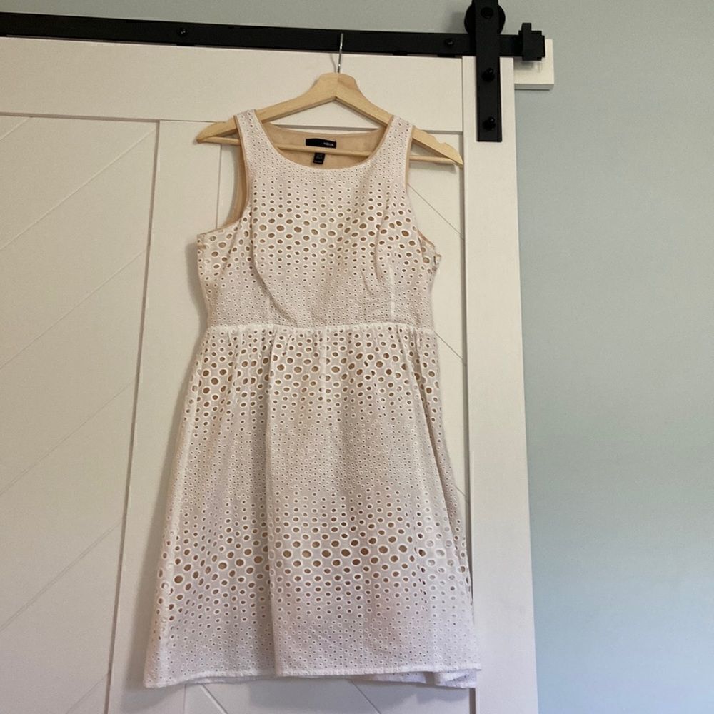 AQUA dress white 